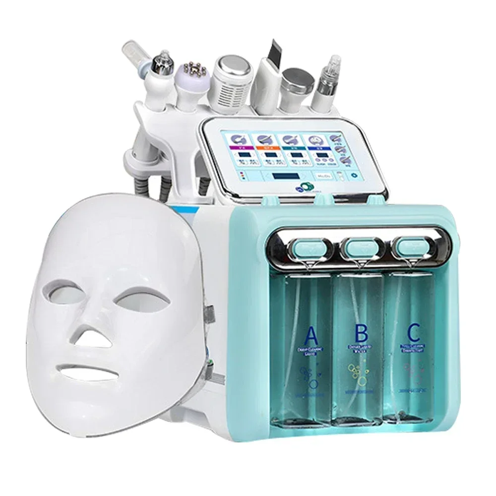 7 In1 Water Oxygen Hydro Dermabrasion Facial Machine Lifting H2O2 Small Bubble Deep Cleansing Aqua facial Device Skin Care For S