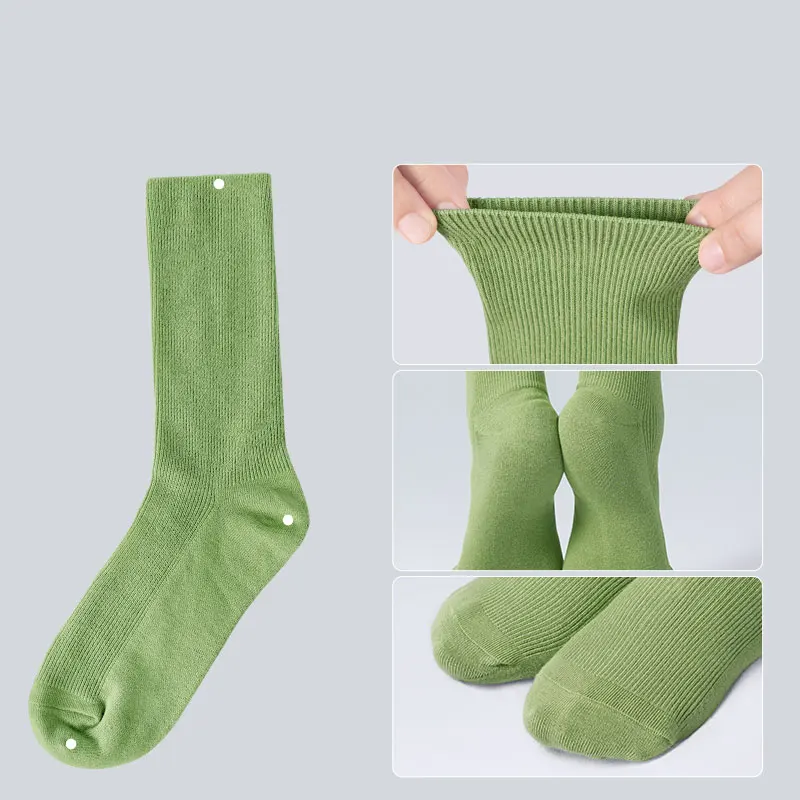 Modern Dance Socks Girls Women Men Cotton Classic Long Socks Ballet Socks Pilates Yoga Socks Kids Adults Dance Stockings