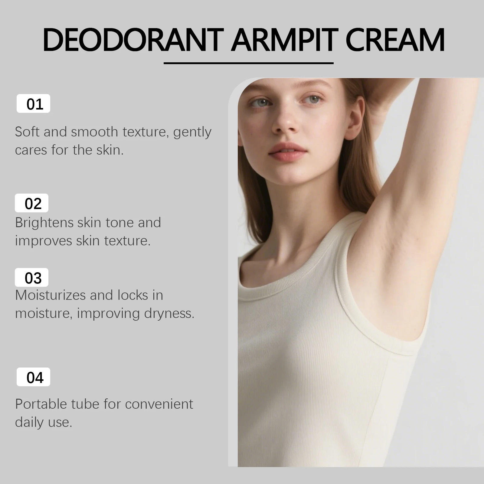 Underarm Brightening Cream Improve Pigmentation Lightening Dull Skin Moisturizing Armpit Care Lotion Armpit Whitening Care Cream