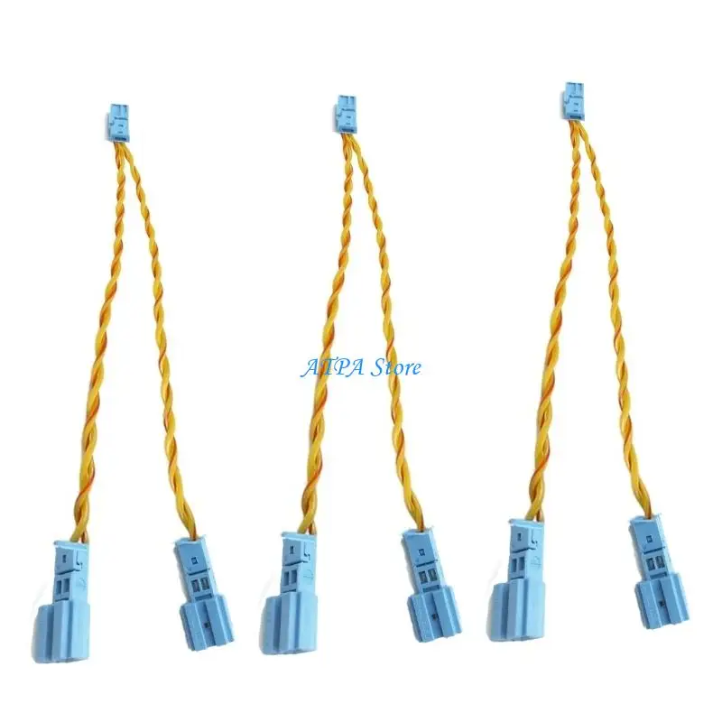 U13C Pack Of 3 High Performances Speaker Wire Connectors Harness Cable For F10/F18/F30/E60/E90/E70 Car Stereo Easy No Tool