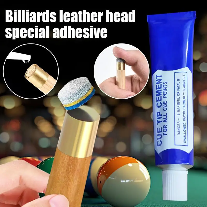 Pool Cue Tip Repair Glue Cue Tip Glue Billiard Cue Tip Repair Cue Tip Glue Pool Cue Repairers Quick Drying Billiard Cue