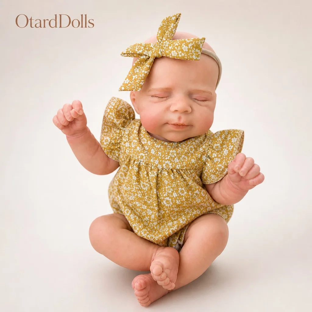 13 Inch Pascale Solid Silicone Reborn Baby Girl Realistic Soft Touch bebe reborn de silicona Newborn Doll