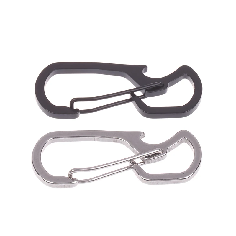 

Multifunctional Stainless Steel Keychain Bottle Opener Multifunctional Carabiner Outdoor Keychain Ring Bag Pendant