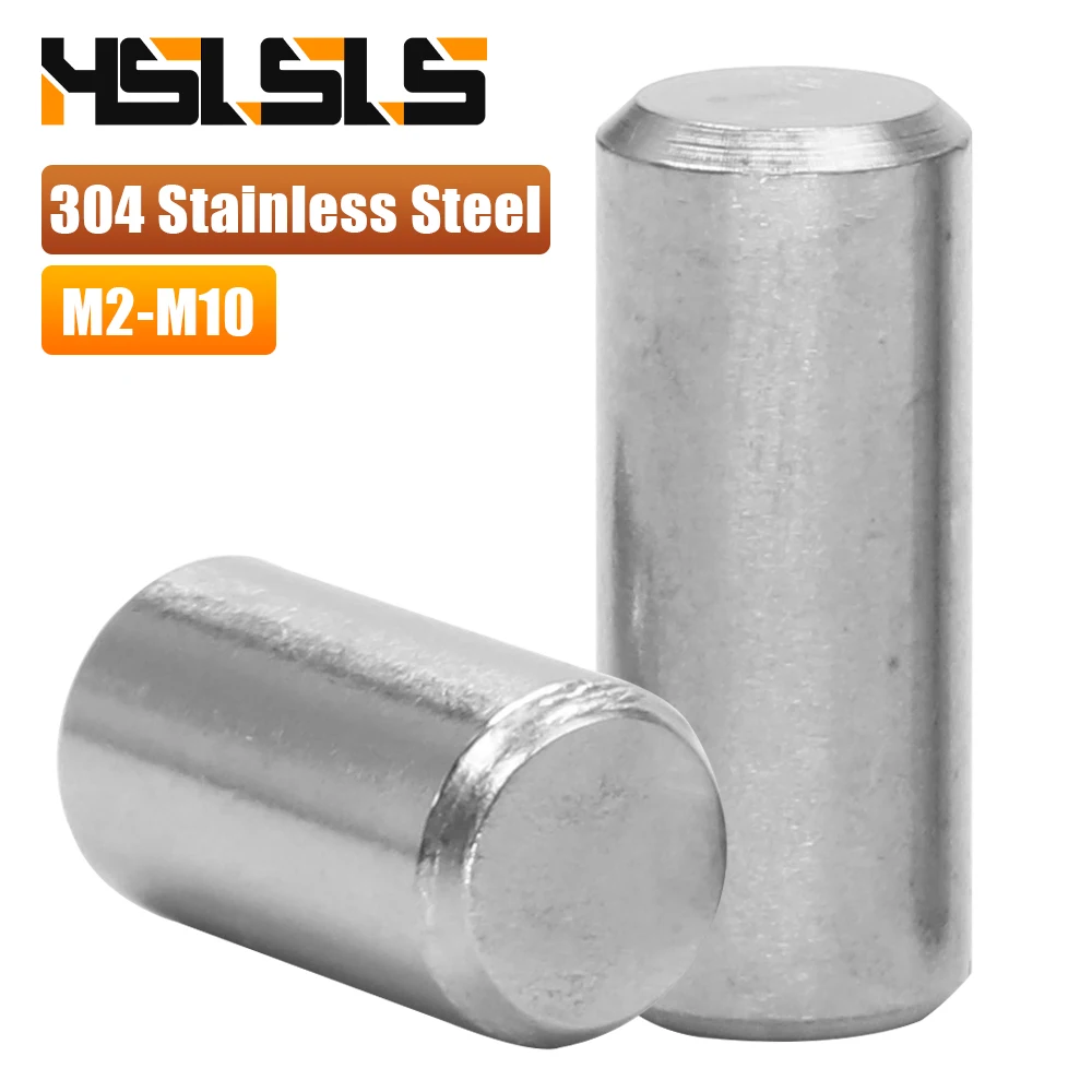 3-50pcs Metal Dowel Pins Stainless Steel M1 M1.5 M2 M2.5 M3 M4 M5 M6 M8 M10 Parallel Pins Solid Cylinder Lock Pin GB119