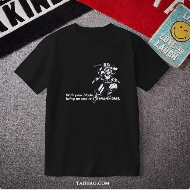 Anime Demon Slayer Tanjirou Kamado Nezuko Camiseta de manga corta verano Cosplay estudiante camisetas sueltas anime