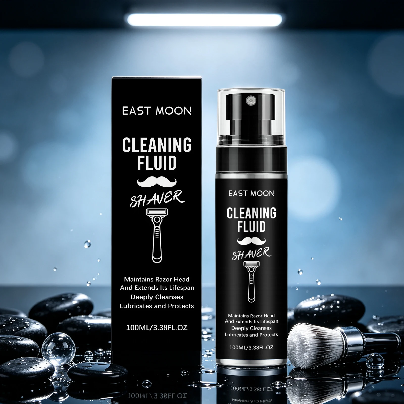 East Moon Shaver Renew Care Spray 100ml Deep Wash Dirt For Rotary Razor Hair Clipper Noise Reduction Lubricating Shaver Cleaners view 4
