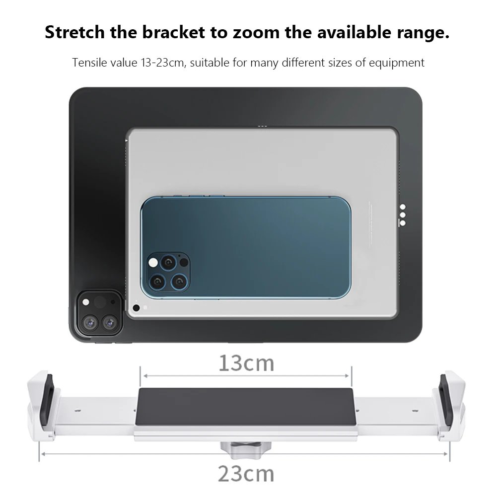 Multi-joint Rotation Adjustable Aluminum Long Arm Foldable Tablet Stand Cell Phone Holder iPad Stand for Desk Tablet Accessories