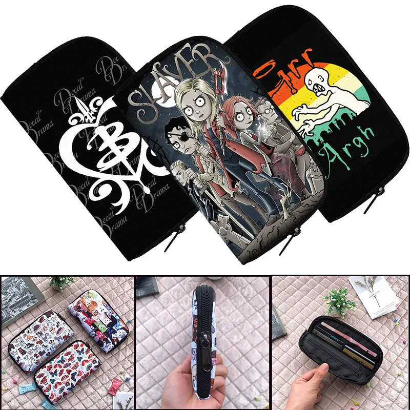 

Бумажник Grr Argh с принтом рассекающего вампира, женские сумки для хранения кредитных карт, Длинный кошелек для монет, милый клатч