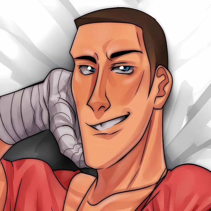 DIY Customized Dakimakura Anime Scout Male Pillowcase Double-sided Print Body Pillow Cover Case