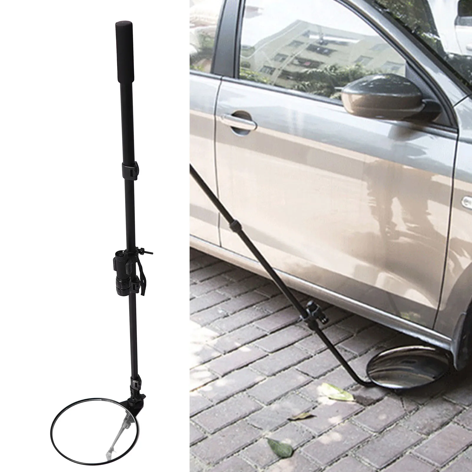 

Зеркало Телескопическое Зеркало Многофункциональное Широкоугольное 360° ° Просмотр с сумкой для хранения парковки из микрофибры