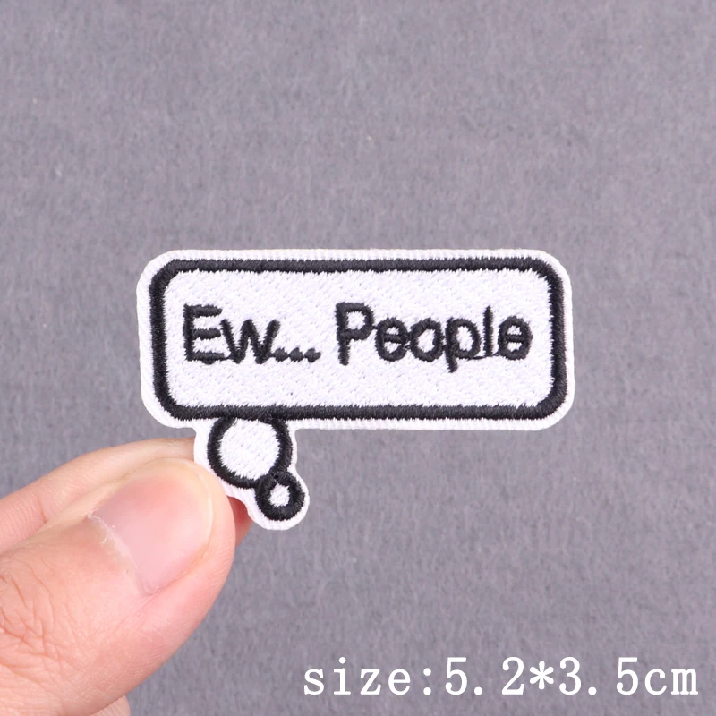 Punk Slogan Stickerei Patches Für Kleidung Buchstaben Copywriting Eisen Auf Patches Für Kleidung Auf Jeans Rucksack Hut Dekor Aufkleber – Detail 24