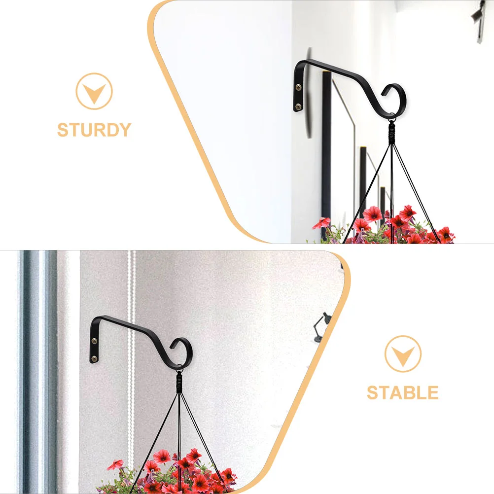 Gardening Hanging Basket Ceiling Plant Hangers Stands Indoor Flower Hook Balcony Rack Outdoor Hooks Bracket Wall Planter