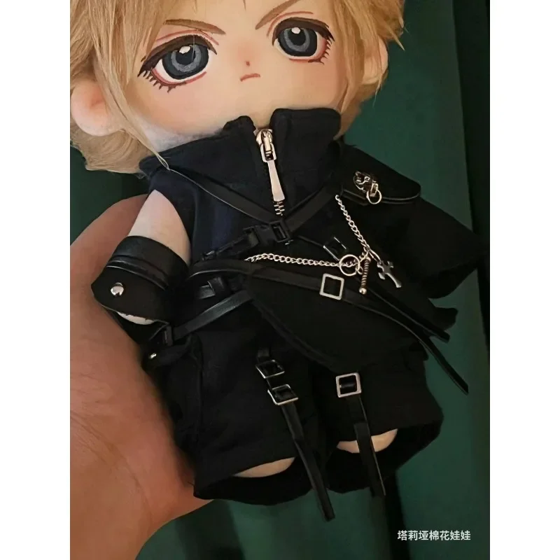 Game Cloud Strife Puppet Figure Mascot Costume Plush 20cm Doll for Cosplay Events