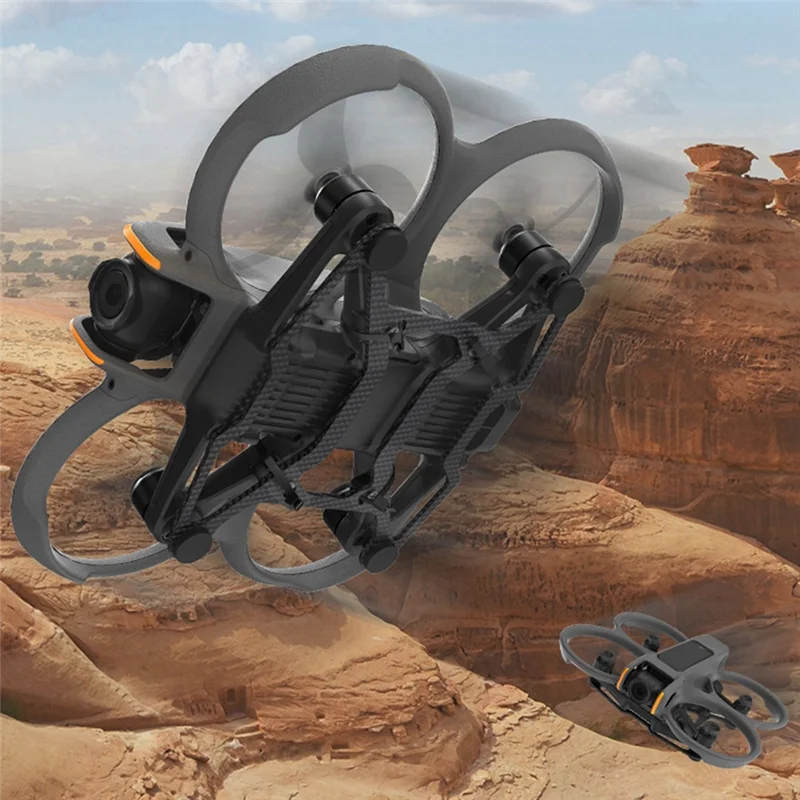 -A96Z For DJI Avata 2 Drone Accessories Carbon Fiber Anti-Collision Shield Bumper Protector Fuselage Impact Protection