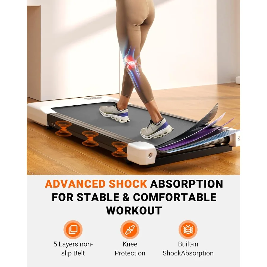 جهاز مشي SupeRun تحت المكتب 3 في 1 جهاز سير محمول مع شاشة LED للتحكم عن بعد 2.5 حصان للركض المشي الهادئ