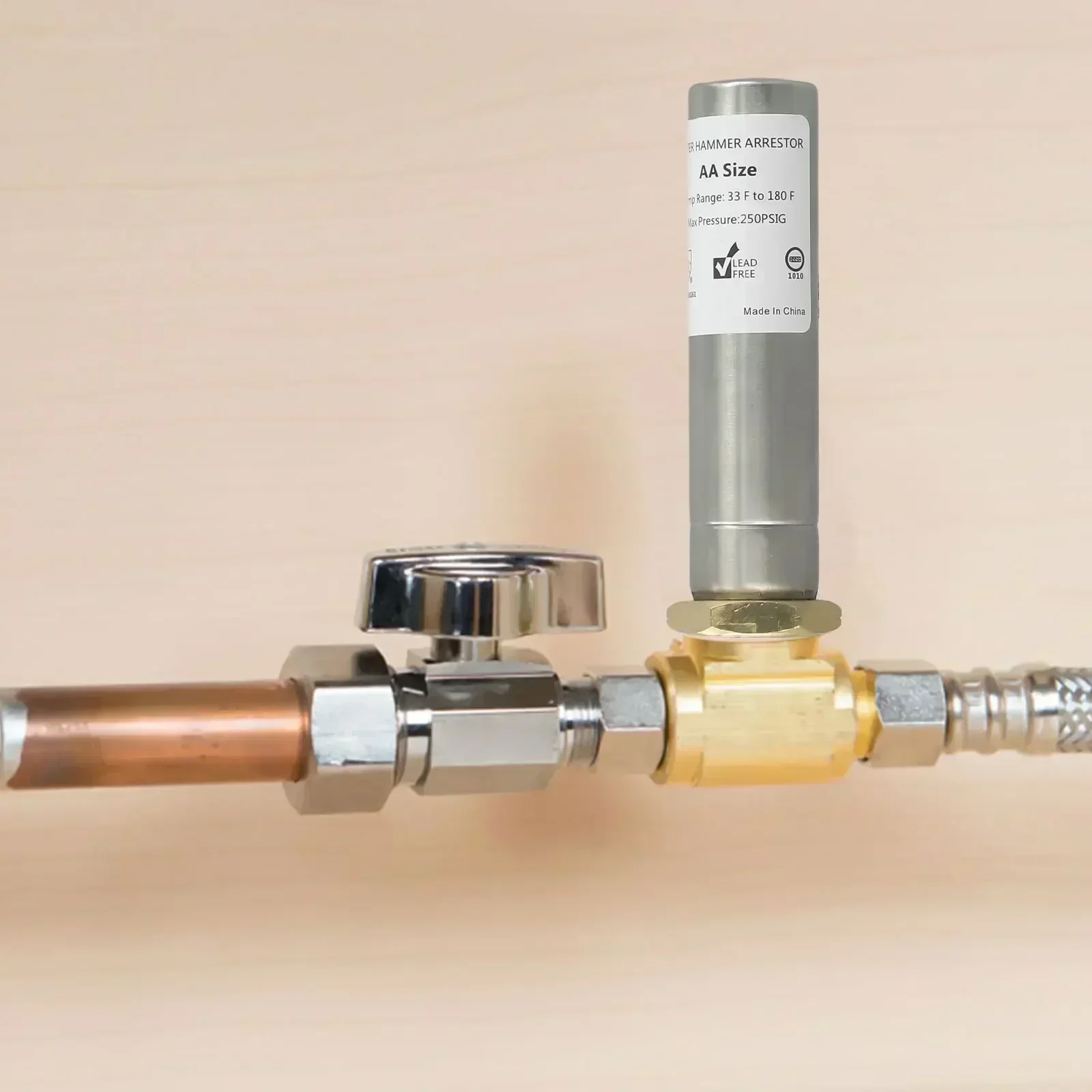 

Laundry 1 2 Silver Hammer Arrestor 1 2 Water Hammer Arrestor 1 2 Compact Size Quieter Laundry Environment For Laundry Pipe