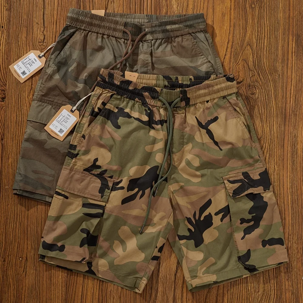 

Men's Camouflage Cargo Shorts - Breathable Outdoor Leisure Five-point Pants