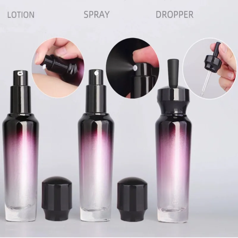 

Spray Bottle Glass 20ml 50ml DIY Essential Oil Mist Sprayer Container Cream Lotion Jar Travel Refillable Pump Bottle for Lotion