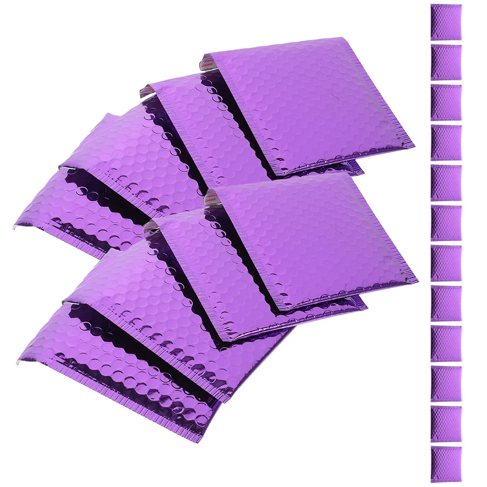 

20pcs Colored Bubble Envelopes 15x13cm Self Adhesive Mailing Bags Waterproof Shipping Bags For Clothing Documents Folder