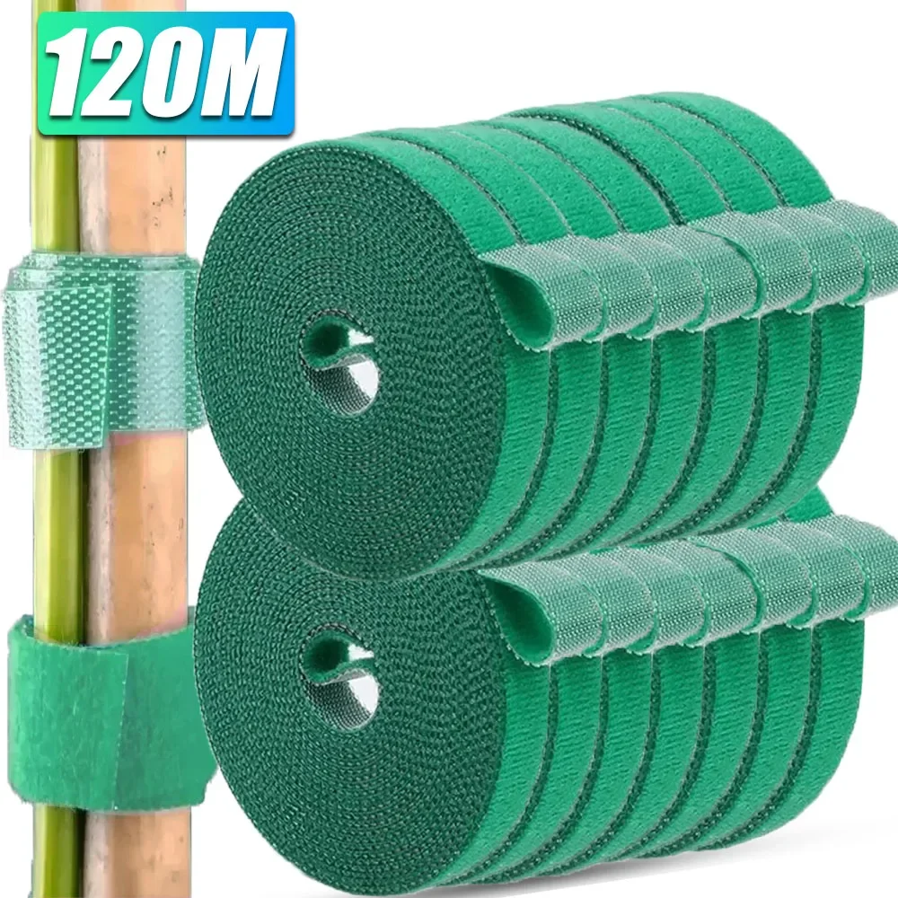 5-120m verstellbare selbst klebende Pflanze Nylon Kabelbinder Pflanze Hakens ch laufe Unterstützung Garten garn Bandage wieder verwendbare