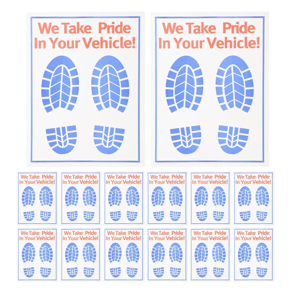 

60Pcs Car Paper Floor Mats Disposable White Auto Floor Covers Protector Auto Repair Maintenance Vehicle Carpet Protector