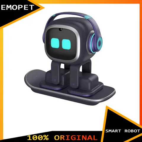 EMOPET 스마트 로봇 전자 애완 동물 감정적 상호 작용 얼굴 인식 AI 지능형 로봇 맞춤형 데스크탑 어린이 소년 선물