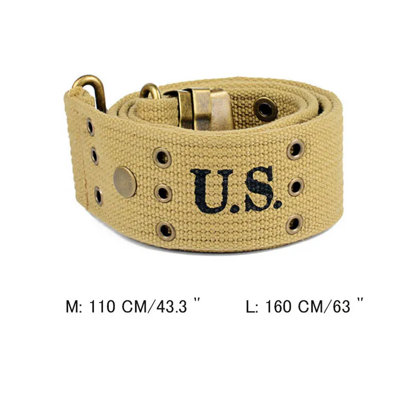 Retro Buckle Men Khaki Belt Outdoor Sport Hunting Belts Multifunctional High Quality Durable Man Nylon Waistband Mountaineering