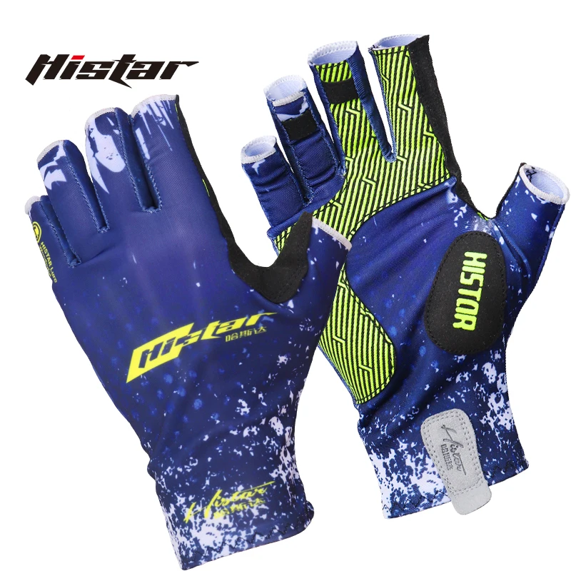 

HISTAR Drying Quickly Anti-Slippery Silicone Abrasion Resistance Multi-Functional Silk Fabric Fishing Glove