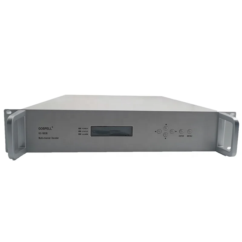 ASI Decoder Multi-channel Decoder GC-1803B H.264 Satellite Receiver Digital TV Head-end System with Multiple Streaming Channels