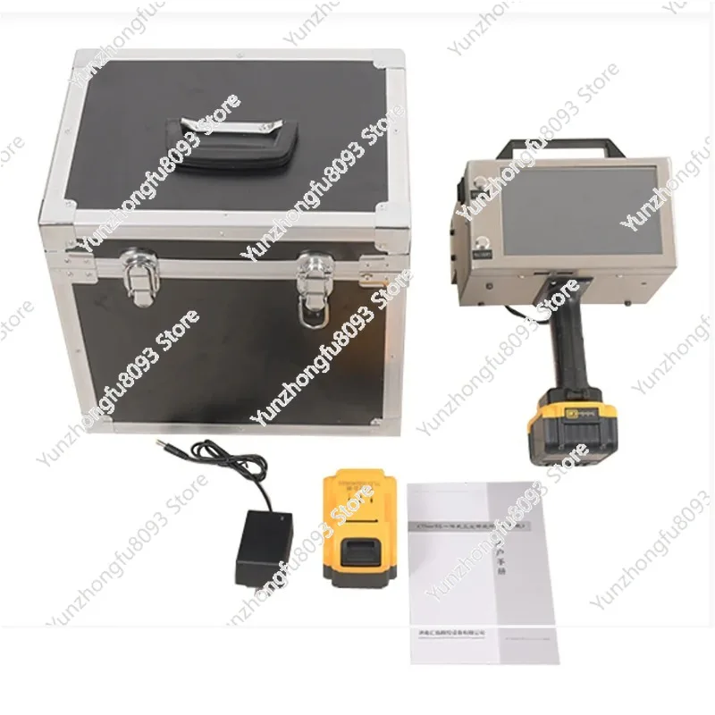 

Handheld lithium battery touch screen Electric marking machine Dot Peen Marker Vin 140x50mm With electromagnet