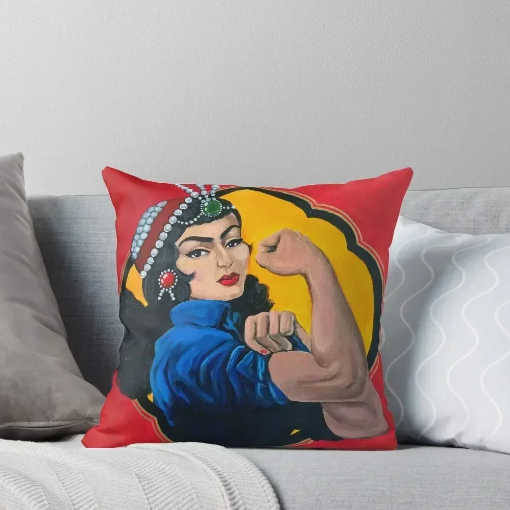 

Roza the Riveter Throw Pillow Cushions For Children ornamental pillows Cushion Child Decorative Cushion Cover pillow
