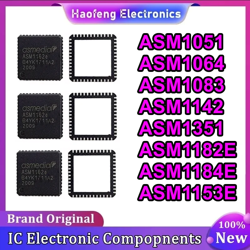 ASM1051 ASM1064 ASM1083 ASM1142 ASM1351 ASM1182E ASM1184E ASM1153E QFN48 IC Chip 100% New Original in stock