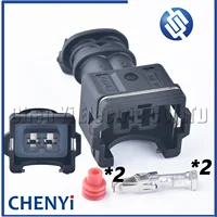 Conector impermeable automático de 2 pines hembra o macho EV1 boquilla de inyección de combustible enchufe de arnés de cables 282190 -1 0- 282190 -1 A047