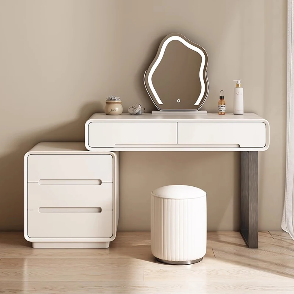 

Elegant Nordic Vanity Table Girls Modern Simple Aesthetic Vanity Table Unique Delicacy Meuble Coiffeuse Bedroom Furniture