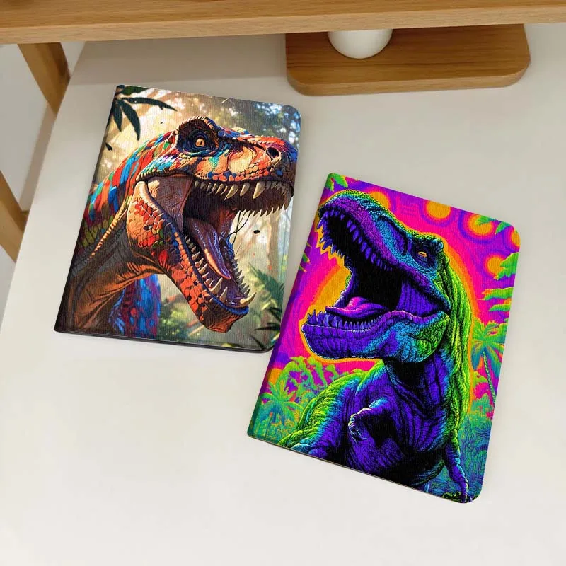 

Cartoon Dinosaur Neon Art For Samsung Galaxy Tab S6 S8 S9 S10 Lite FE 10.4 11 Inch 2022 2024 Tablet Case