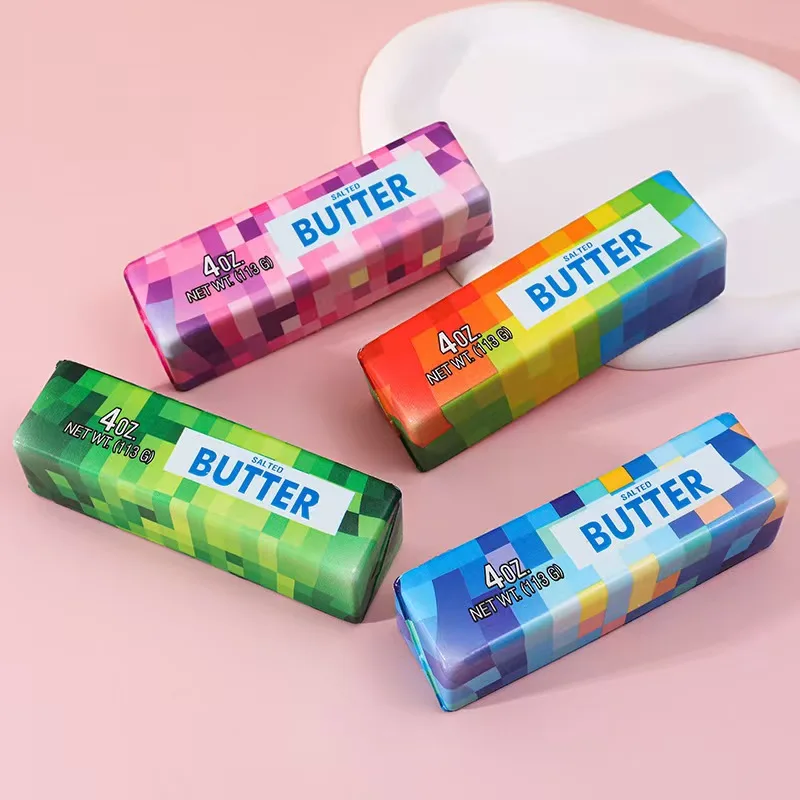 Entspannungs-Butter-Stick, Quetsch-Musik-Stressabbau-Spielzeug, Schüler-Entspannungsartikel, PU-Schaum, Weicher Niedlicher Butter-Stick mit Langsamer Rückfederung – Detail 1