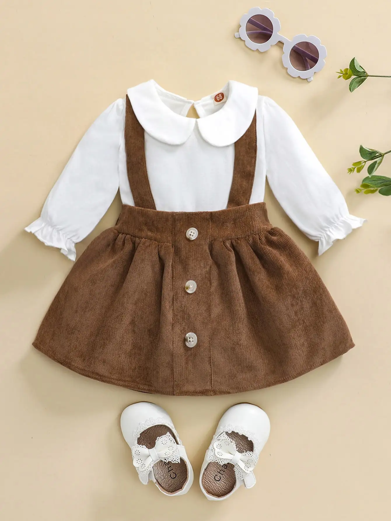 Baby summer simple fashion lightweight breathable strap suit