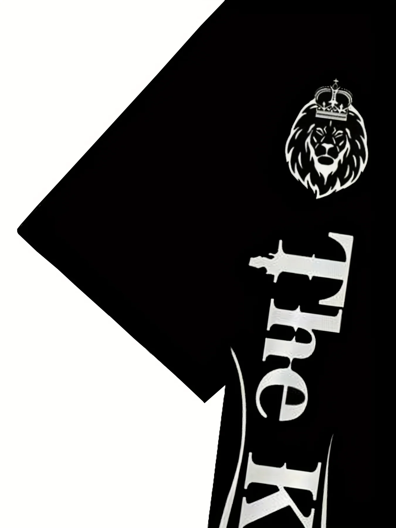 مجموعة تسوق عصرية جديدة للرجال بطباعة أسد قابلة للتنفس ورقبة دائرية ناعمة وأكمام قصيرة في الهواء الطلق طقم مكون من قطعتين #5