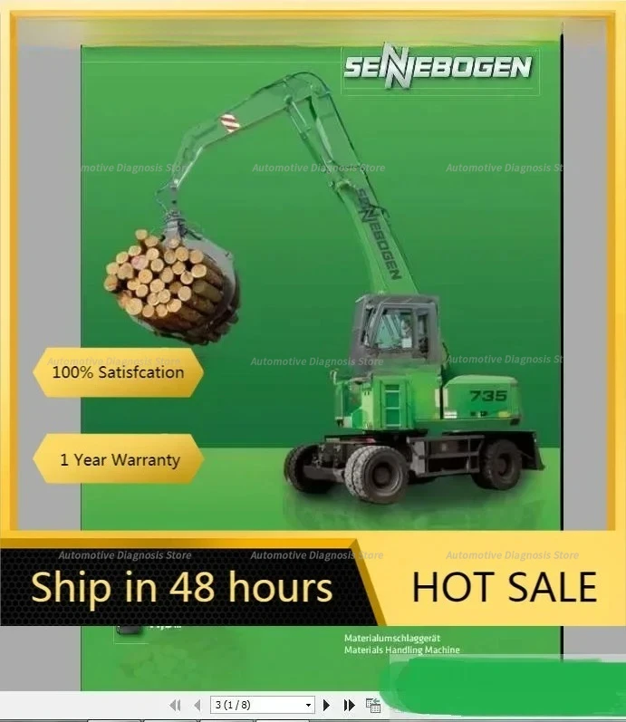 

Sennebogen Full Set Shop Manual, Electrical and Hydraulic Schematic