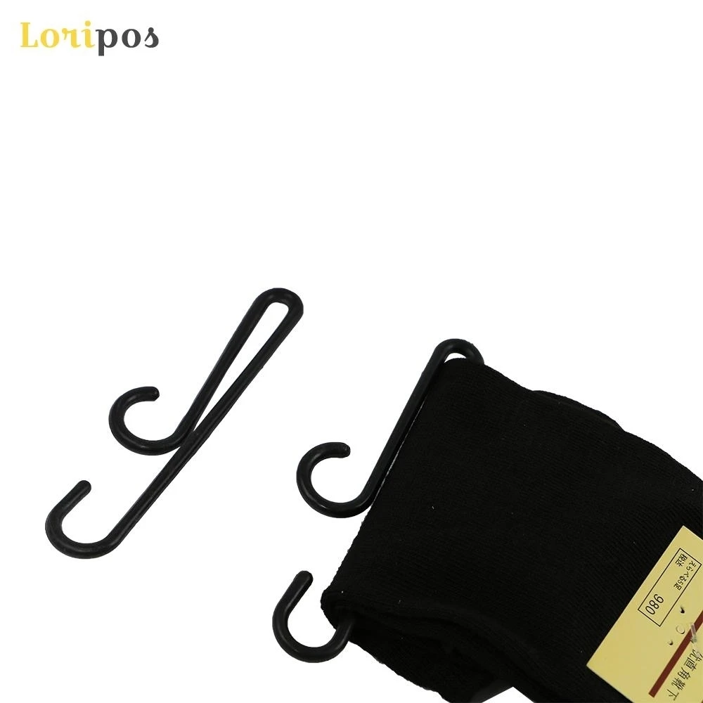 Captive Heavy Sock Hanger With Curved Bar Slide On Stockings Pantihose Leggings Hose Pair Packaging Display Hook Clip Non-slip