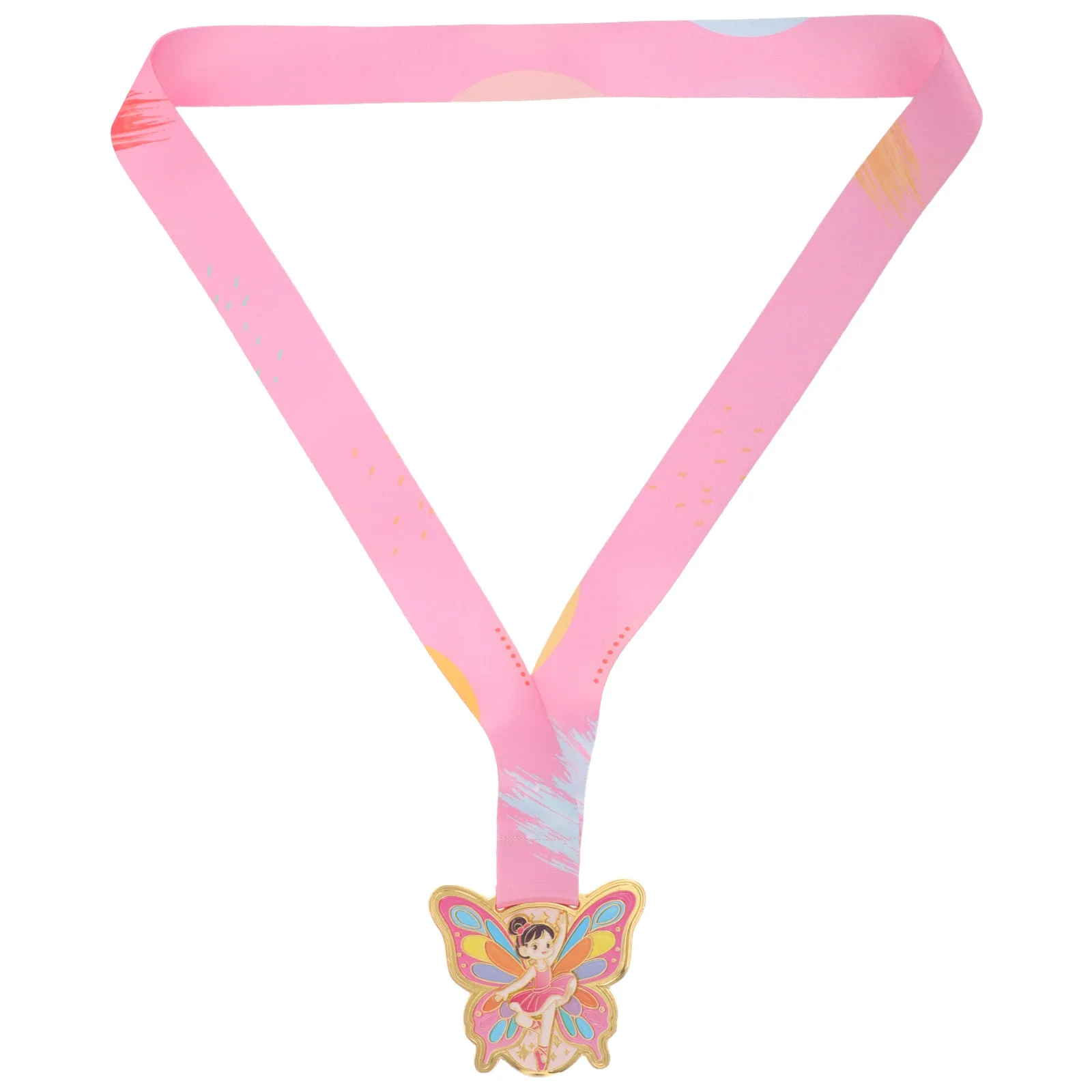 Butterfly Dance Trophy Medal Gold Plated Elegant Design for Kids Ballet Contest Competition Winner Recognition Dance Award Gifts