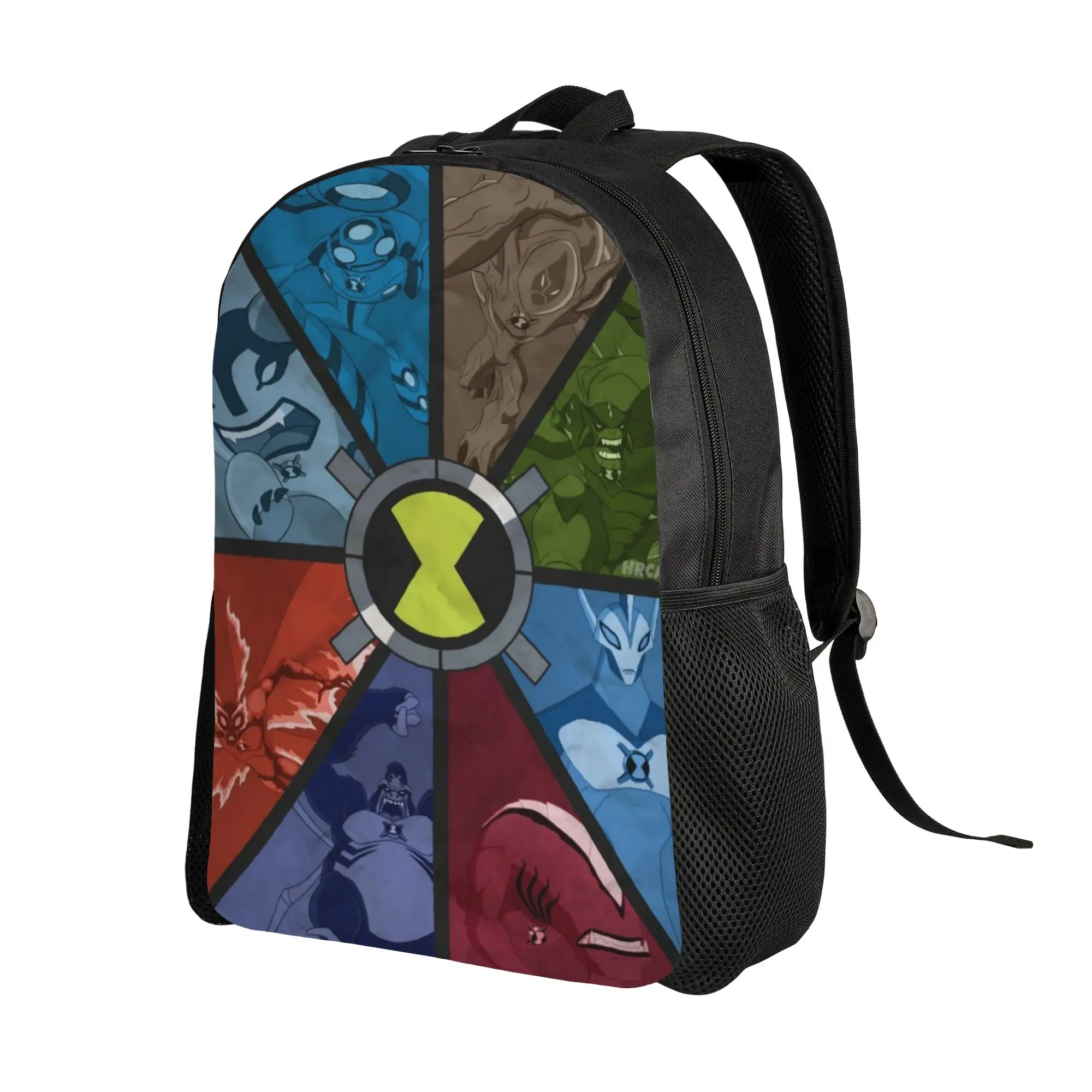Book Pack Back to school season Alien Heroes Color Wheel  Light Backpack