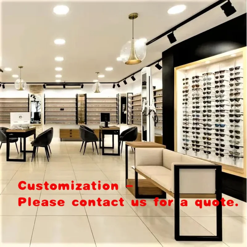 custom.Optical Shop Interior Design One-Stop Custom Commercial Eyewear Renovation Modern Minimalist Optical Shop Decoratio