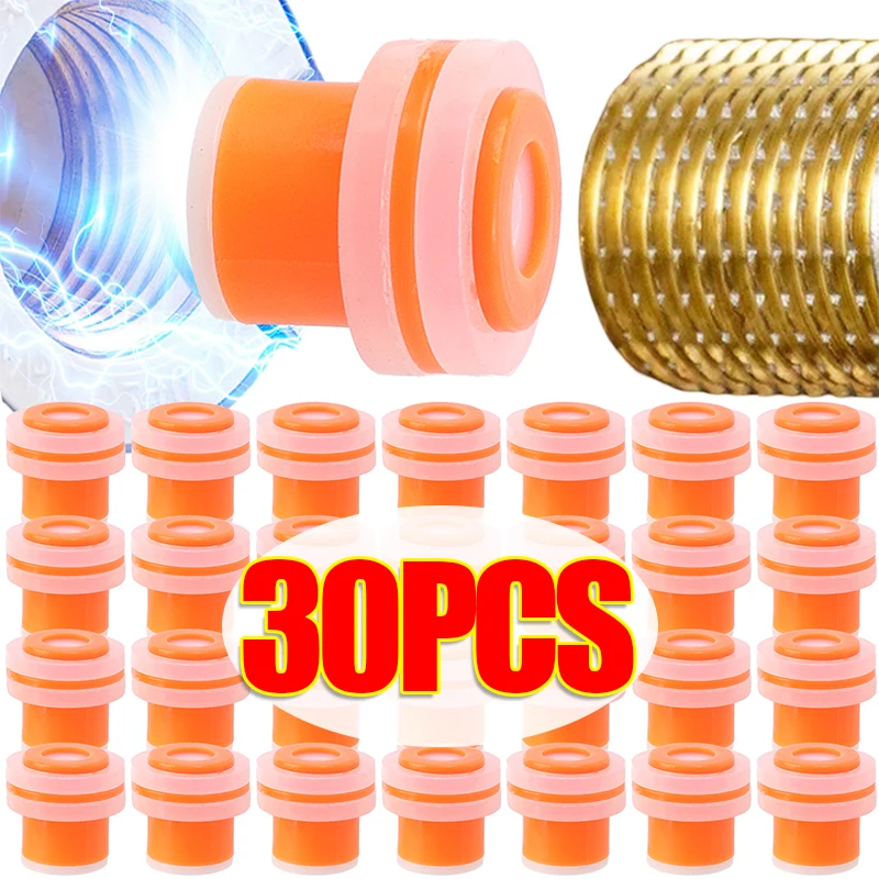 

30-2pcs Faucet Quick Sealing Washer ABS Silicone Gasket Universal Interface Faucet Seal Gaskets Plumbing Plug Bath Accessories