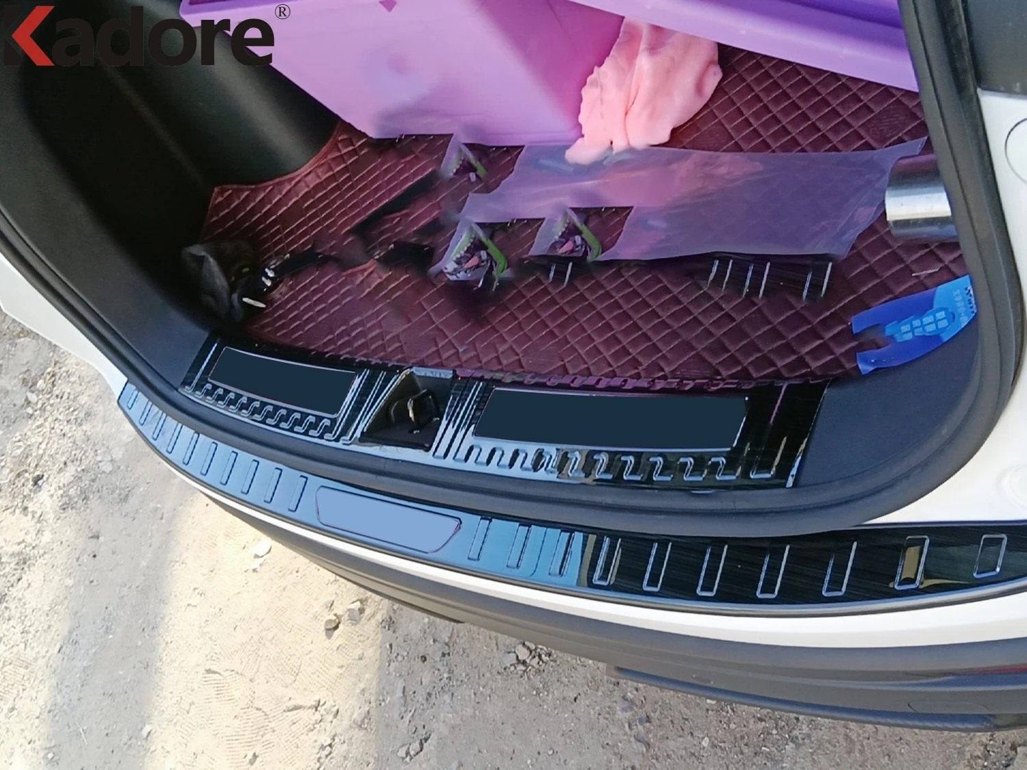 Rear Trunk Bumper Cover Trim For Geely Coolray Proton X50 BelGee X50 2018-2026 Steel Car Tailgate Door Sill Plate Accessories