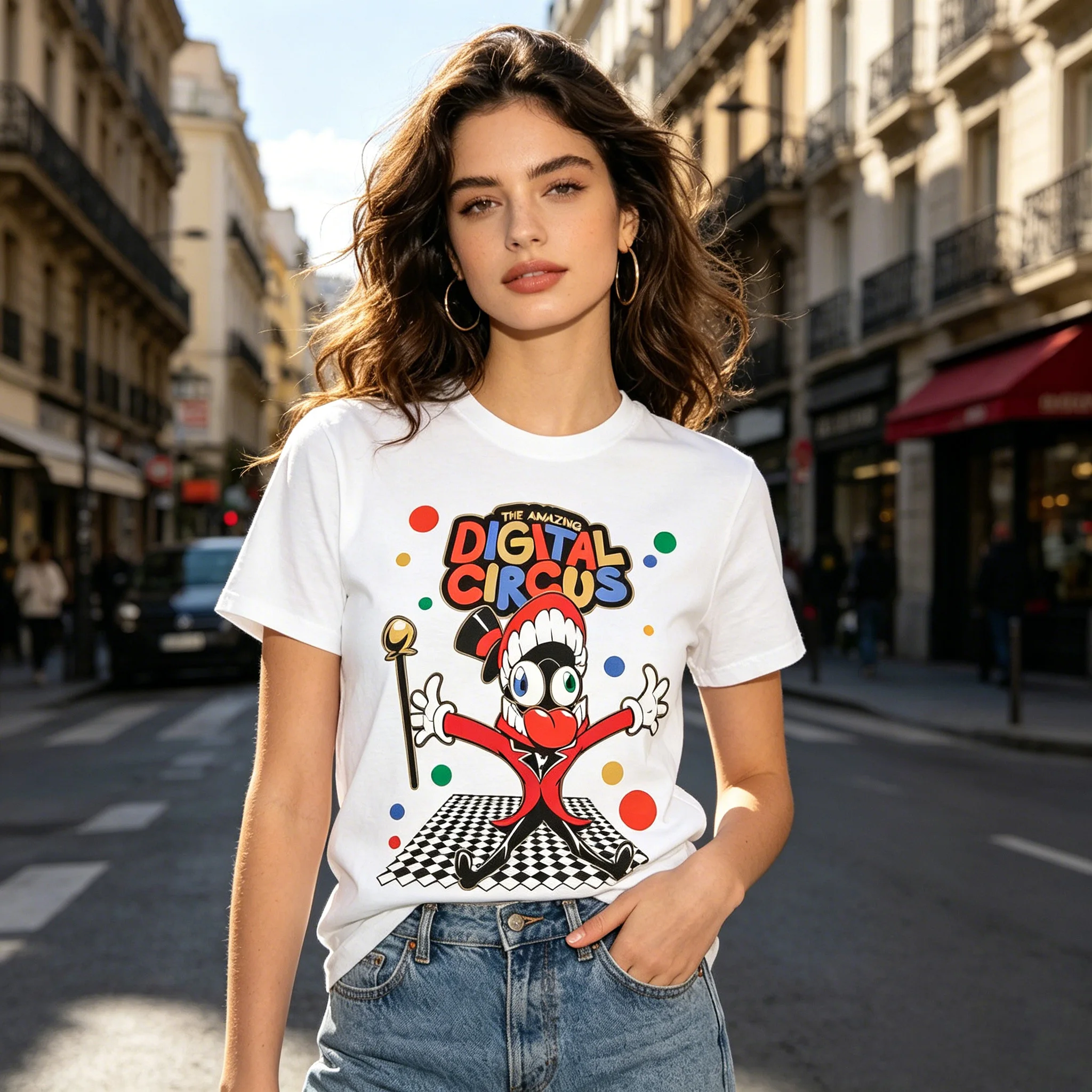 Amazing Digital Circus Tshirt Multiple Sizes HD Print TADC Characters Cotton Kids Unisex Short Sleeve Casual Anime Gift