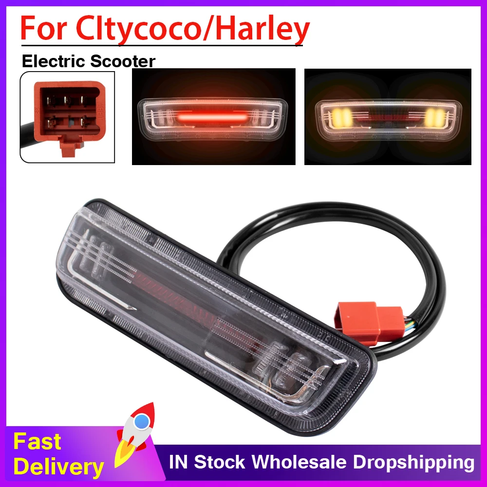 Universal E-Scooter 12V 48V 60VSignal Light Tail Light Turn Signal Brake Light For Citycoco/Harley Electric Scooter Accessories