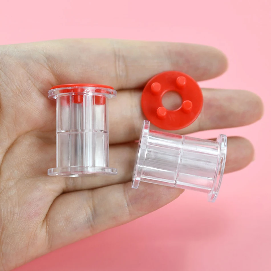 12 Stück Leere Fliegenbinde-Spulen aus Hochpolymer-Material Standardgröße Fadenspule Fliegenbinde-Werkzeuge Zubehör – Detail 3
