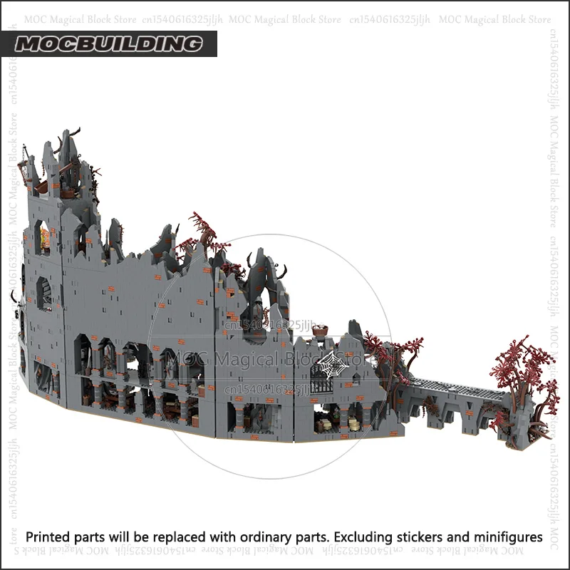 リング映画 UCS Dol-Guldur MOC ビルディングブロック城建築 DIY 組立技術レンガコレクションモデルおもちゃギフト