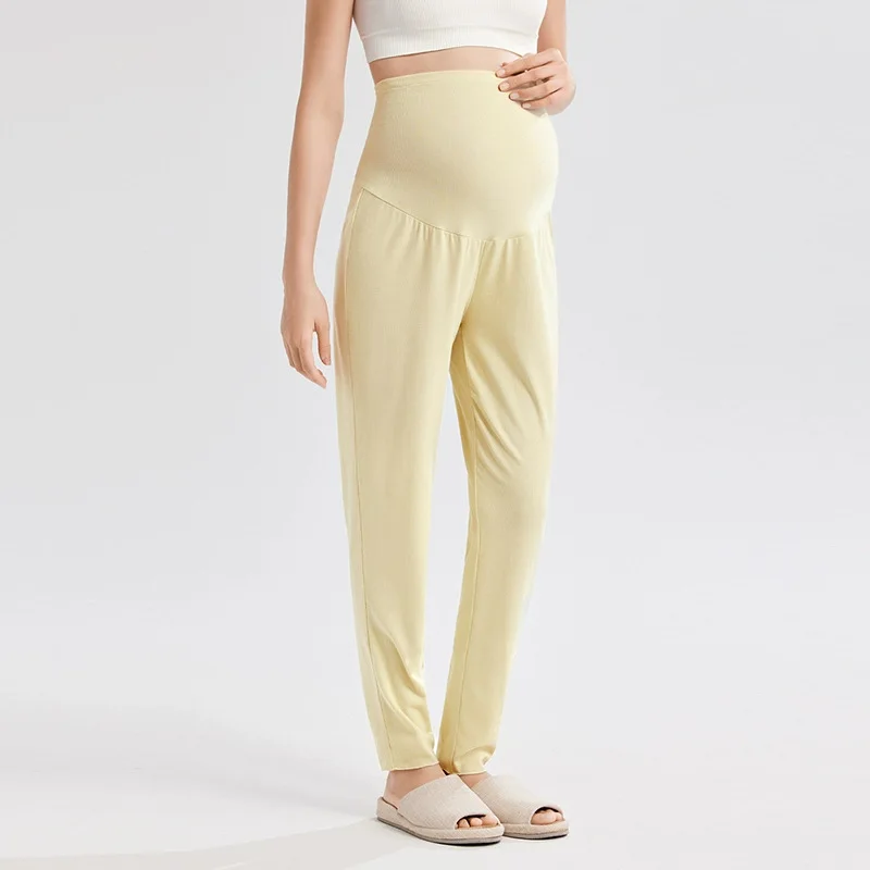 

Брюки для беременных с поддержкой живота, большие размеры, широкие брюки.